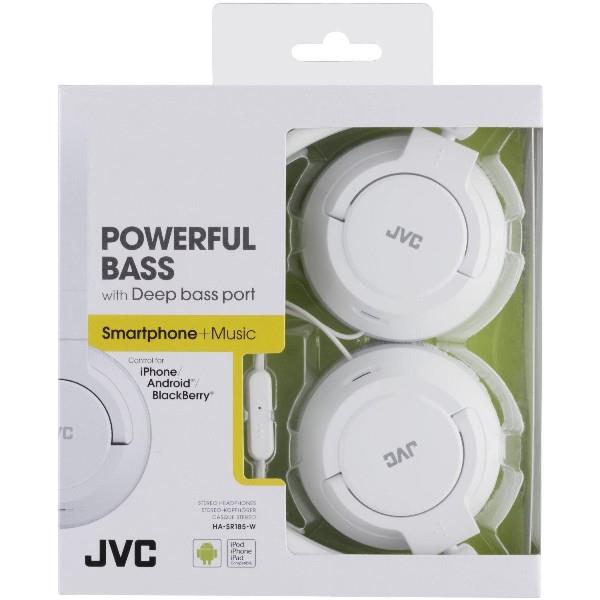 JVC Cuffie a padiglione JVC Sport SR-185 cavo e microfono bianco